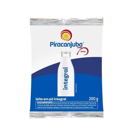 Leite em Pó Piracanjuba Integral 200G