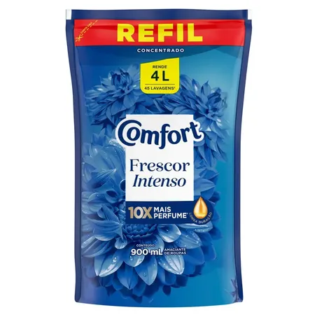 Amaciante comfort azul sachê 900ml