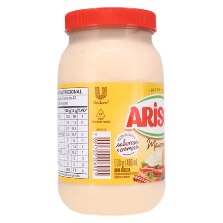 MAIONESE ARISCO PET 500G 360-30