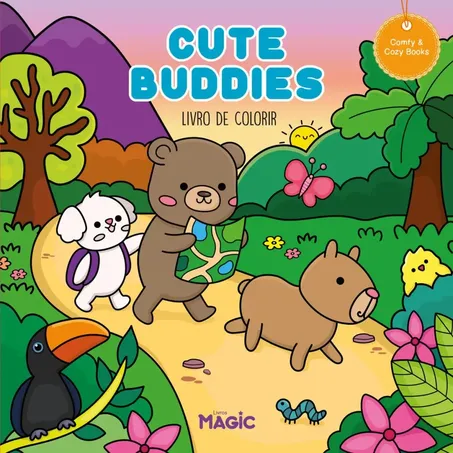 Livro colorir comfy cuties b magic kids 48fls