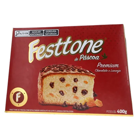 Panettone de Páscoa Festtone Chocolate e Laranja Cristalizada 400G 360-1