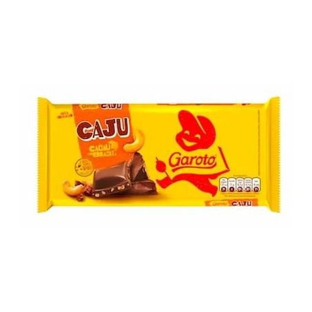 Barra de chocolate garoto castanha do caju 80g