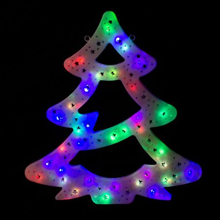 ENFEITE NATAL ARVORE NATAL 35 LEDS COLORIDO 21026 