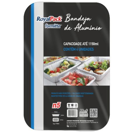 Formita aluminio royalpack n5 1150ml c/4un