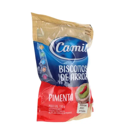 Biscoito Camil Arroz Integral Pimenta 150G 360-33