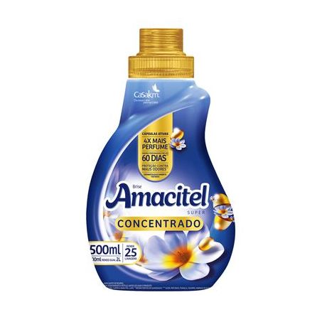 Amaciante Concentrado Amacitel Brise Embalagem 500ML