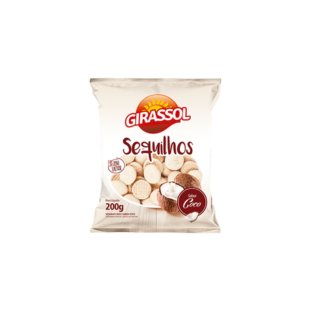 BISCOITO GIRASSOL 200G SEQUILHOS COCO