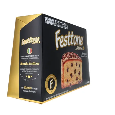 Panettone de Páscoa Festtone Chocolate 70 Cacau 400G 360-30