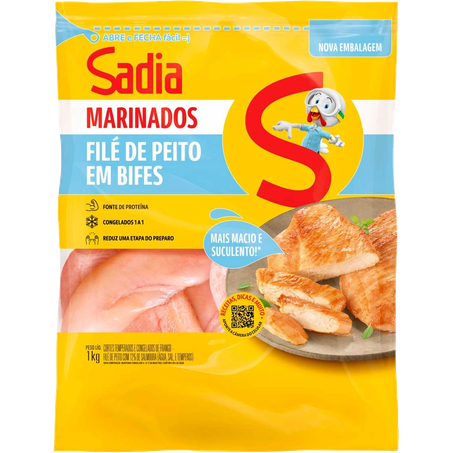 FILÉ DE PEITO BIFE SADIA MARINADO 1KG