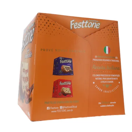 Panettone Festtone Trufado Doce De Leite 400G 360-25