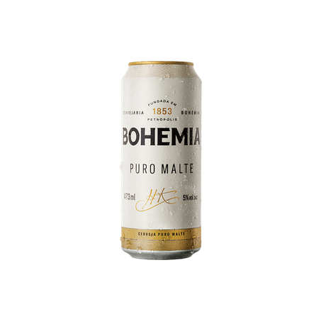 Cerveja Pilsen Bohemia Puro Malte Lata 473ml
