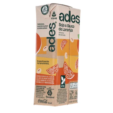 Bebida Base Soja Ades Laranja 200ml 360-13