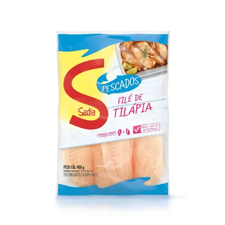 Peixe filé de tilápia iqf sadia 400g