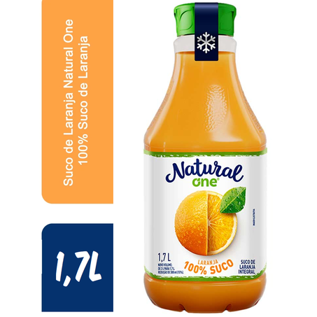 SUCO NATURAL ONE 100% LARANJA 1,7L REFRIGERADO 360-1
