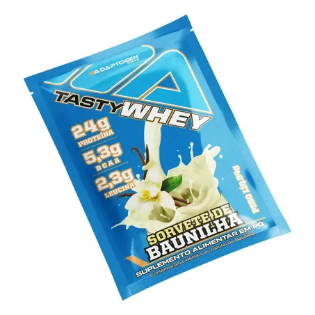 Whey Tasty Sorvete Baunilha Adaptogen Sache 24g
