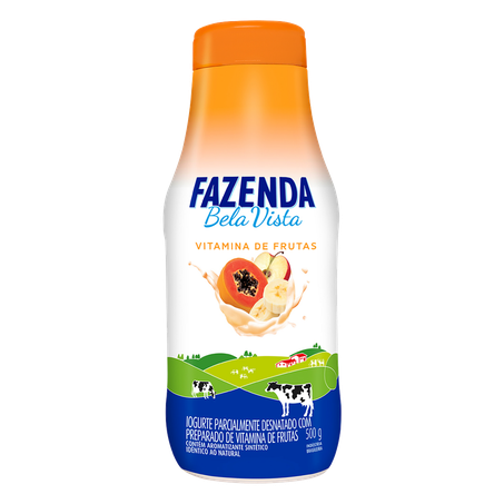 IOGURTE FAZENDA BELA VISTA VITAMINA FRUTAS 500G