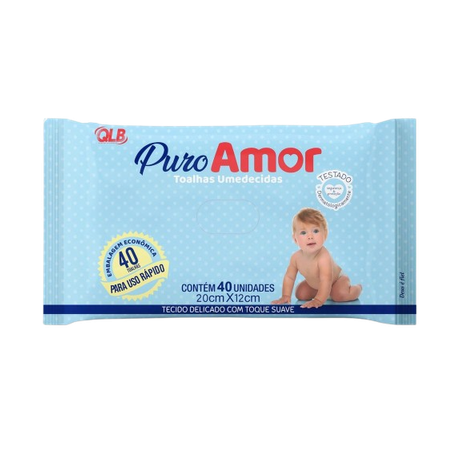 TOALHAS UMIDECIDAS PURO AMOR C/40                 