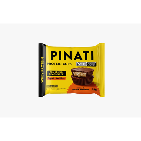Chocolate Cups Protein Pinati 21g Amendoim