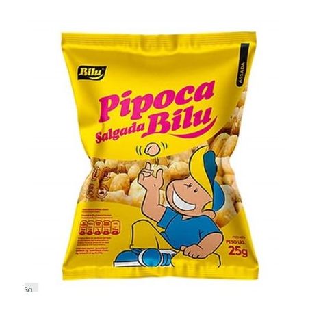 Pipoca bilu salgada pacote 25g