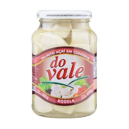 PALMITO DO VALE VIDRO AÇAÍ RODELA 300G