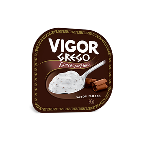 Iogurte grego vigor 90g flocos zero