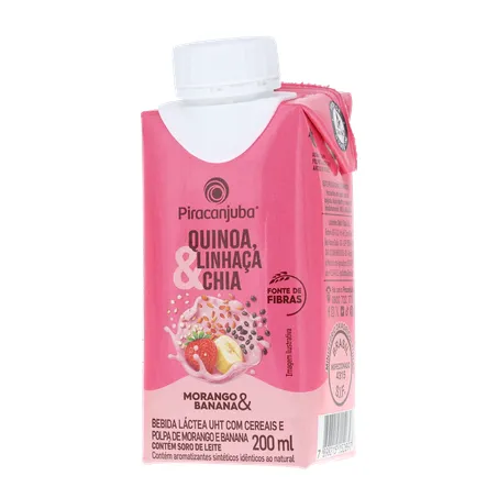 BEBIDA LÁCTEA PIRACANJUBA MORANGO/BANANA 200ML 360-2