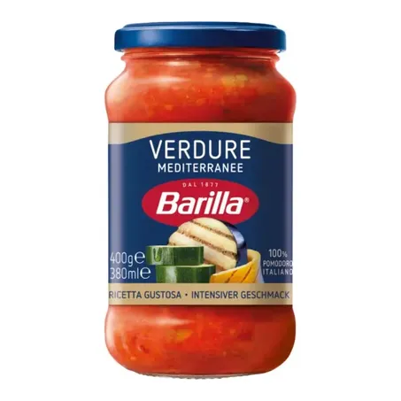 Molho tomate barilla 400g mediterranee olive