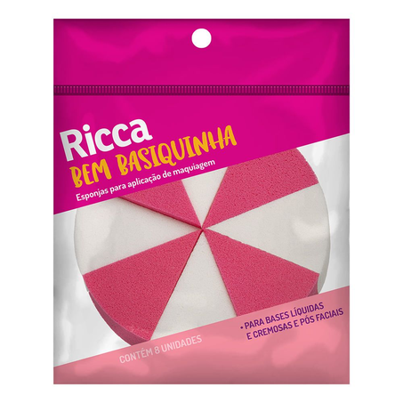 Esponja Maquiagem Ricca Edge Fracionada