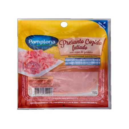 Presunto Cozido Pamplona Fatiado 180G