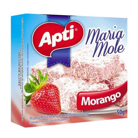 Maria Mole Apti Sabor Morango Caixa 50gr