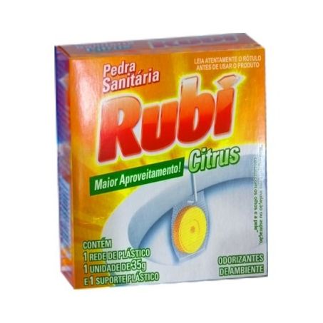 Pedra Sanitária Citrus Rubi Embalagem 35G
