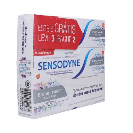 Creme Dental Sensodyne 50g Lv3 Pg2 Branqueador Extra Fresh 360-31