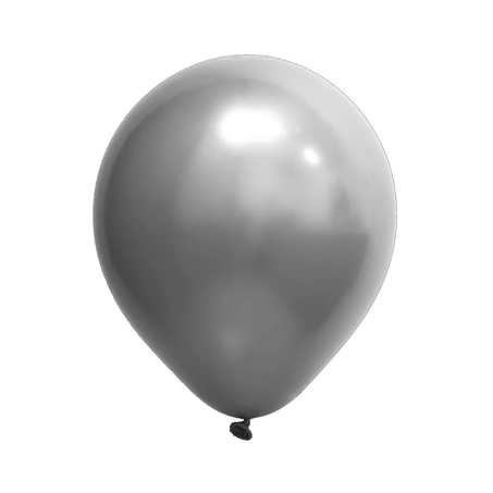 Balão Alegria  Festa Cromado Prata T9