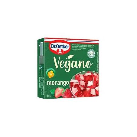 PÓ PARA GELATINA DR.OETKER VEGANO MORANGO 20G 