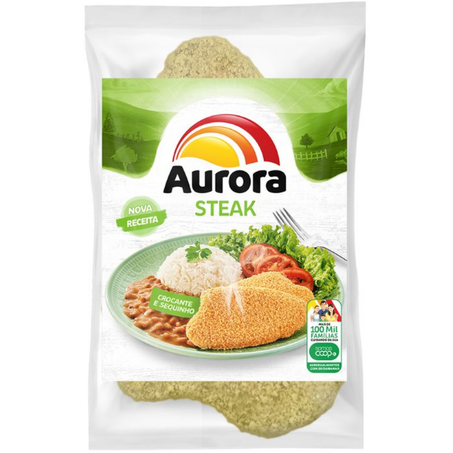 Empanado steak 100g frango aurora - congelado