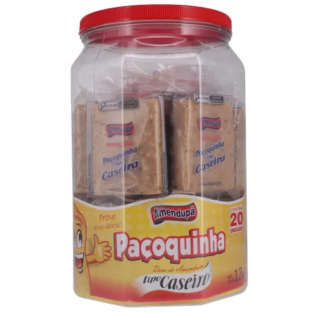 Paçoca amendupã caseiro pote 1.3kg 360-35