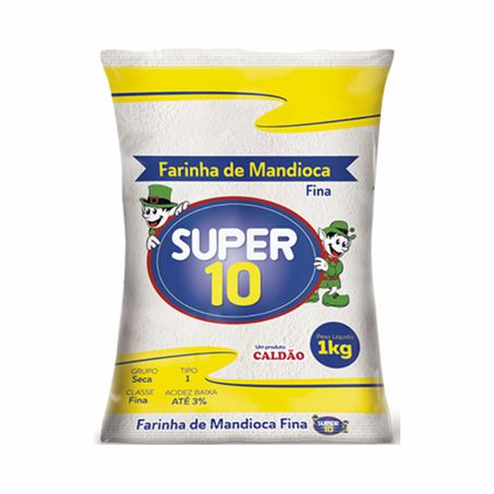 FARINHA SUPER 10 MANDIOCA FINA 1KG