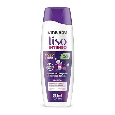 Shampoo vini lady liso intenso 325ml