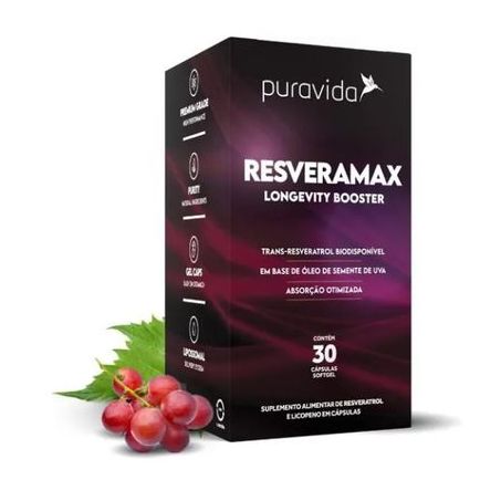 Suplemento puravida resveramax longevity booster 30 capsulas
