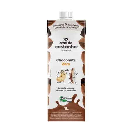 ALIMENTO VEGETAL A TAL DA CASTANHA CHOCONUTS ZR 1L