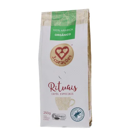 Café Moído 3 Corações Rituais Orgânico 250g 360-1