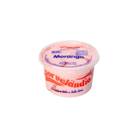 SORVETE SORVELANDIA 1L MORANGO
