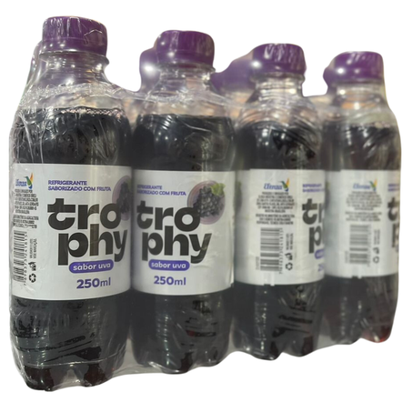 Refrigerante pet pcc/12x250ml trophy uva