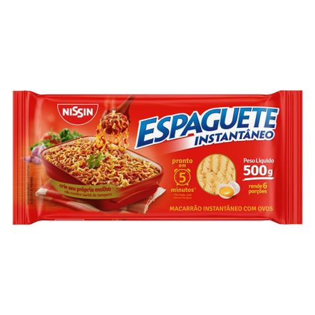 MACARRAO NISSIN ESPAGUET INSTANT T-5 500G