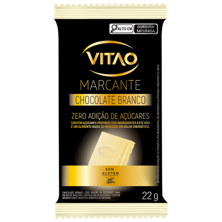 Chocolate vitao branco zero acucar 22g