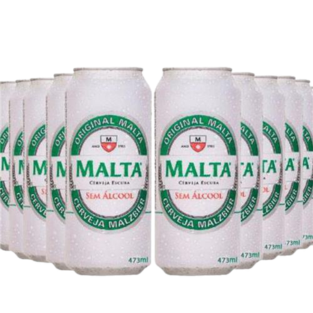 CERVEJA MALTA MALZBIER SEM ALCOOL 473ML 12U