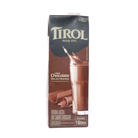 Bebida Láctea UHT Tirol Sabor Chocolate Caixa 1lt 360-29