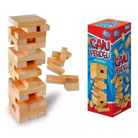 JOGO PAIS & FILHOS CAIU PERDEU 54 PEÇAS REF. 7460