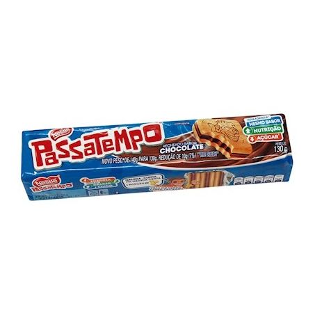 Biscoito nestlé passatempo chocolate 130g