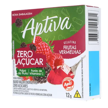 GELATINA APTI 12G ZERO FTAS VERMELHAS 360-4